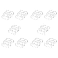 40 Pcs Clear Pencil Case Capacity Transparent Pen Pencil Bag PVC Pen Pencil Zipper Pouches