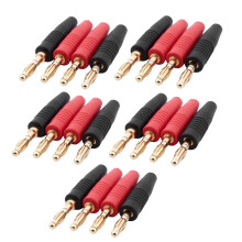 20pcs 4mm B7 24K Gold Plated Musical Speaker Cable Wire Pin Banana Plug Connector