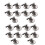 20pcs 3cm Magnetic Clip Magnet Refrigerator Wall Memo Note Message Holder Silver 1