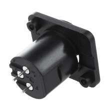 XLR Mannelijke Stekker Rechte Aansluiting Paneelgemonteerde Connector 40 Stuks