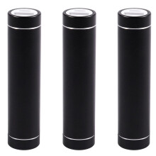 3X 2600mAh Portable External USB Power Bank Box Battery Charger for Mobile Phone(Without Battery) Color:Black