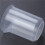 50mL Graduated Beaker Clear Plastic Measuring Cup for Lab 6 Pcs 5