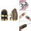 12 Pieces Sewing Thimble Finger Protector,Adjustable Metal Finger Shield Protector for Sewing Embroidery Needlework 2