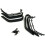 3X Parafango RC 1/10 per Cingoli RC RC4WD   AXIAL Scx10 Scocca 6