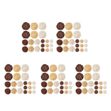 105 Pz / Misto 3 Colori Sfere nel Rattan Riempitivi per Vasi per Decorazioni Natalizie per Feste di Nozze, Assortiti nel Tre Dimensioni (3 cm /