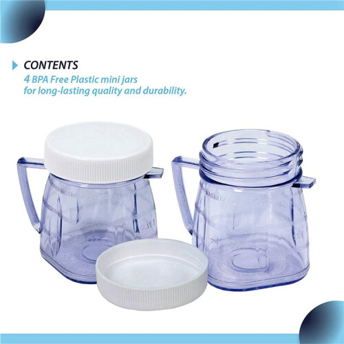 2 Pack Replacement Parts for  Izer Most Blender Accessories Compatible with 2 Cup of  Plastic Jar 1
