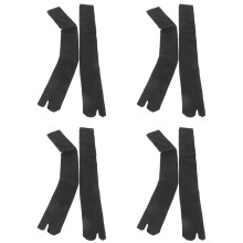 4 Pair Tabi Socks Sabots Socks 2-Toe EU35-44 for Men / Women Black