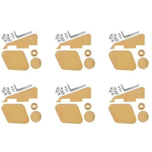 6set Cream Pickguard /Cavity / Covers/Pickup Selector Plate /Bracket/Screws for LP Style Guitar Replacement