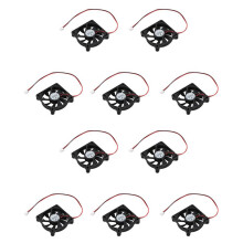 10X Desktop PC Caso 12V 0.16A 60 mm 2 Pin Ventola di Raffreddamento