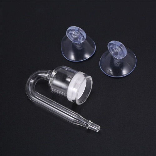 6X Aquarium Fish Tank CO2 Diffuser Carbon Dioxide Reactor with Ceramic Disc + 12 Suckers 1