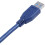 5X Azul USB 3.0 Hembra A Macho M / M Tipo A Enchufe Cable de Extnsion de Conector 30cm 7