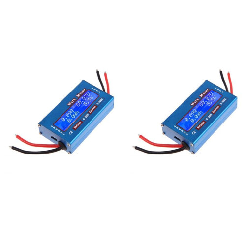 2X  60V 100A WATT Meter Power Analyser Solar Wind Analyzer LCD Digital Current  Meter  Power Analyser