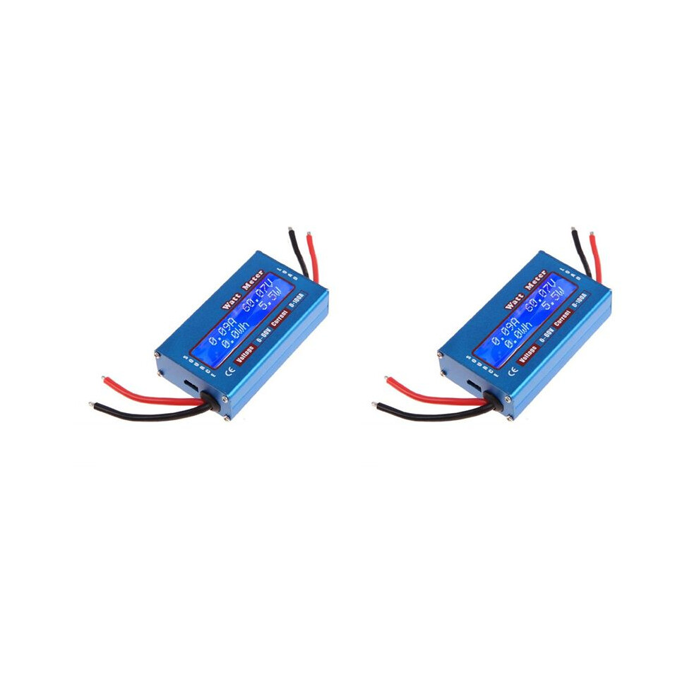 2X 60V 100A Watt Meter Power Analyser Solar Wind Analyzer Lcd Digital Current Meter Power Analyser Exogio