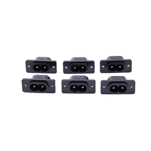 18 X AC 250V 2,5A IEC320 C7 Socket LöDkoppsstift StröMkontakt 1