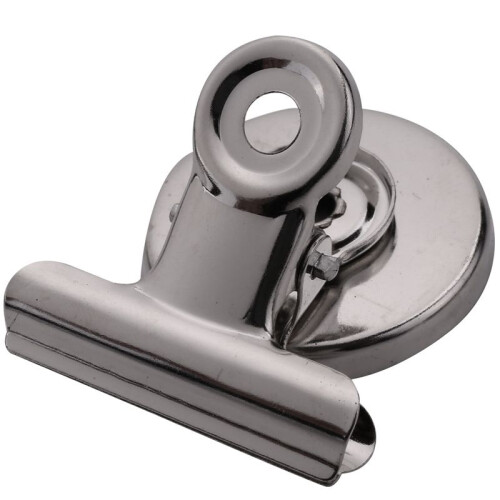 20pcs 3cm Magnetic Clip Magnet Refrigerator Wall Memo Note Message Holder Silver 1