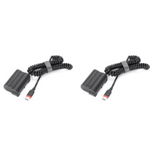 2X en-EL15 Batterie Factice Adaptateur Secteur pour D7000 D7100 D7200 D750 D800E D810A Z5 Z6 Z7 II Chargeur D'Appareil Photo