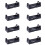 8X Plastic Custodia A Conchiglia per Batteria A Bottone 3V Cr123A Shell Nera 1