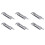 6X Hardware Spring Loaded Metal Security  Bolt  3.5 Inch Long Silver Tone 1