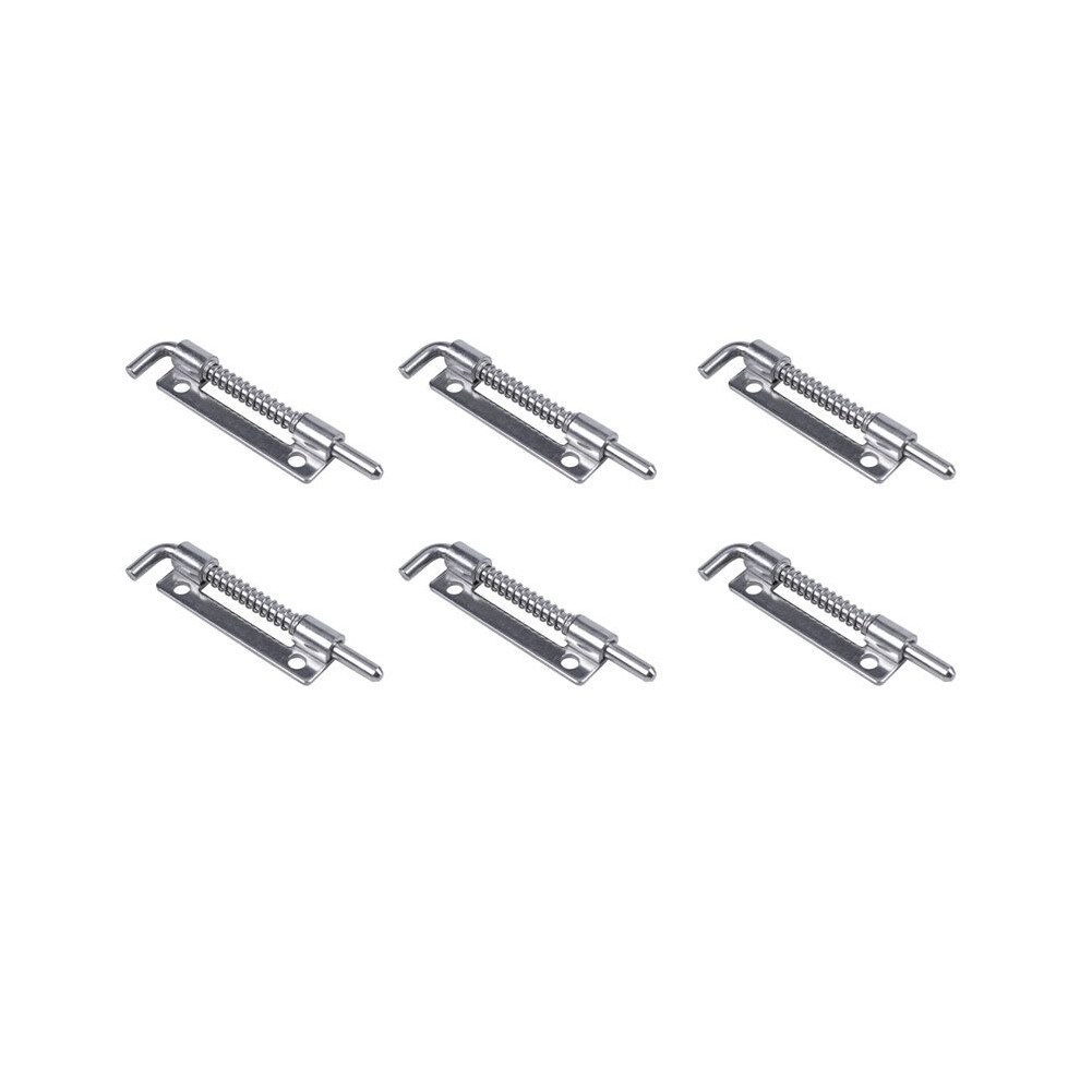 6X Hardware Spring Loaded Metal Security Bolt 3.5 Inch Long Silver Tone 6034126707707