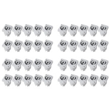 40PCS Powercon Connector 3 Pins 20A 250V Power Speaker Panel Socket Female for LED Screen Stage Lighting,Grey