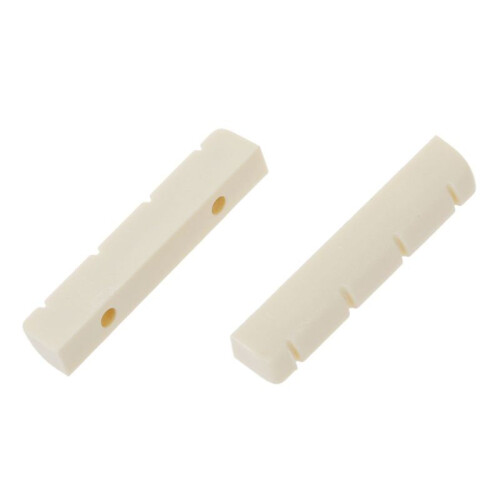 10Pcs Ukulele Ivory Slotted Nut 2