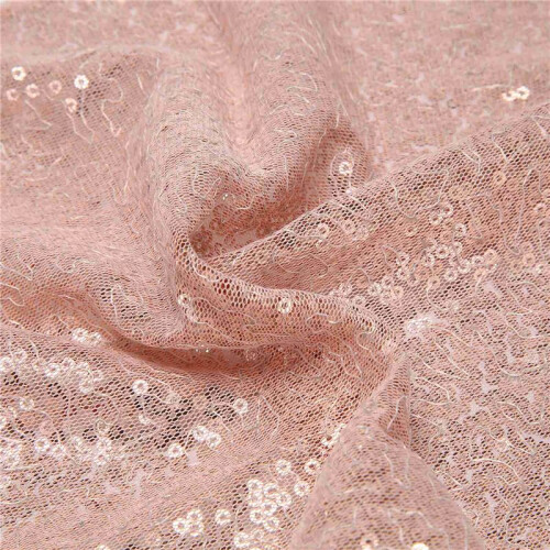 4X Rectangle Sequin Tablecloth Banquet Table Runner Wedding Reception Party Decor, Rose Gold 2
