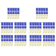 50 Paar EC5 Bananenstekker Kogelconnector Vrouwelijk + Mannelijk voor RC ESC LIPO Batterij/Motor