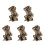 5X Bronze  Monkey Statue Monkey Statue Landscape Accessories, Tea Table, Desk Antique Small Bronze Ware 1