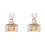2X Easter Candy Dish, Bunny Easter Basket, Easter Candy Storage Basket, Gift Box for Table Decor Easter Gift,A 1