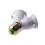 6X E27 1 zu 2 E27 LED Licht Lampe Birne Adapter Konverter Split Splitter Basis Buchse 3