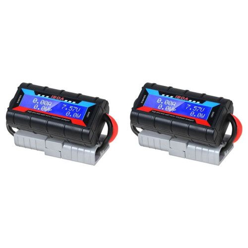 2X 150A LCD Digital Amp Watt Meter Effektanalysator Solar Caravan Meter för Anderson Plug Tool Biltillbehör