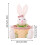 2X Easter Candy Dish, Bunny Easter Basket, Easter Candy Storage Basket, Gift Box for Table Decor Easter Gift,A 3