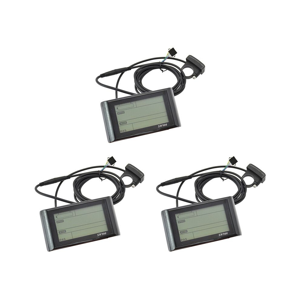 3X Sw900 Ebike Lcd Display 36V E-Bike Lcd Meter Panel Display For Electric Bike Computer Ebike Accessories Exogio