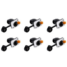 6X RJ45 Waterproof Network Connector 8P8C Female Panel Mount Sockets RJ45 Ethernet Connector(Style 4)