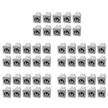 50PCS Powercon Connector 3 Pins 20A 250V Power Speaker Panel Socket Female for LED Screen Stage Lighting,Grey