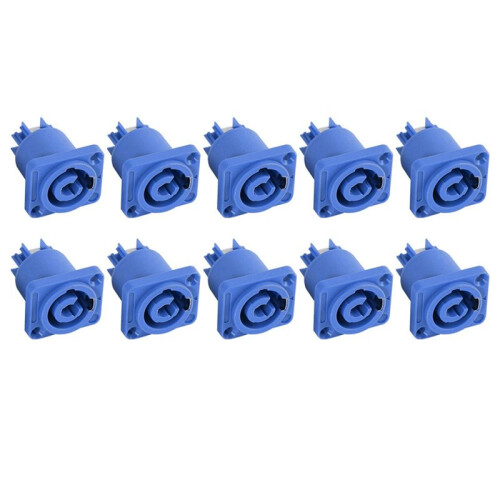 40PCS Powercon Connector 3 Pins 20A 250V Power Speaker Panel Socket Female for LED Screen Stage Lighting, 2