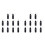 20Pcs Precision Tip Applicator Bottles Black Metal Needle Plastic Bottle 10ML Precision Tip Applicator Bottles 1