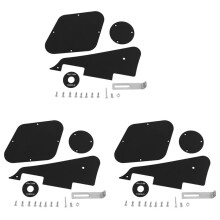 3Set Zwarte Slagplaat/Cavity/ Covers/Pickup Selector Plate/Bracket/Schroeven voor LP Gitaarstijl