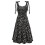 Casual V-Neck Sundress Black M 4