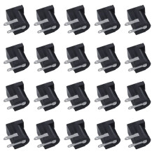 20 Stuks 5,5 mm X 2,1 mm Voedingsaansluiting Vrouwelijke Paneelmontageconnector