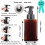 20 Pack Foaming Soap Dispenser 15Oz Refillable Foam Liquid Hand Soap Empty Plastic Pump Bottle Container - Brown 450Ml 5