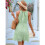Sleeveless Backless Ruffle Dress Green XL 7