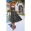Casual V-Neck Sundress Black M 9