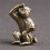4X Bronze  Monkey Statue Monkey Statue Landscape Accessories, Tea Table, Desk Antique Small Bronze Ware 4