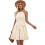 Sleeveless Backless Ruffle Dress Apricot S 2