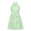 Sleeveless Backless Ruffle Dress Green XL 2