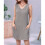 V Neck Sleeveless Sundresses Light Grey S 4