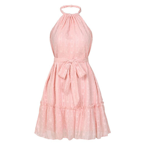 Sleeveless Backless Ruffle Dress  XL 1