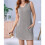 V Neck Sleeveless Sundresses Light Grey S 2