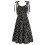 Casual V-Neck Sundress Black M 3